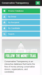 Mobile Screenshot of conservativetransparency.org