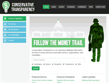Tablet Screenshot of conservativetransparency.org